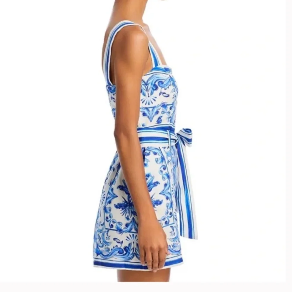 Farm Rio Blue Tiles romper - Picture 2 of 5